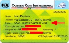 Risultati immagini per camping Card International